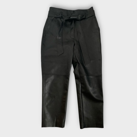 Aritzia Wilfred High Tied Faux Leather Pants - Picture 6 of 11